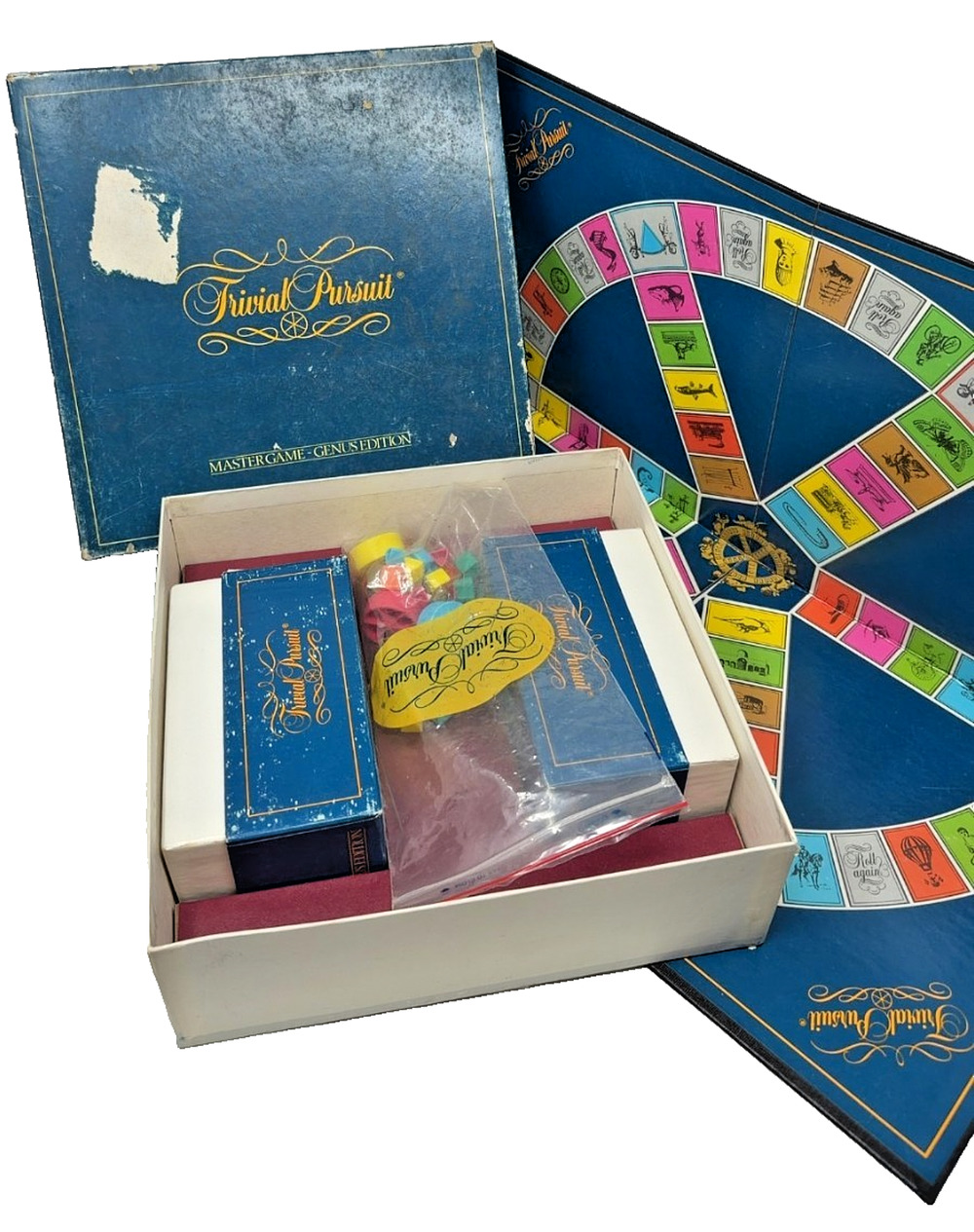 Vintage Horn Abbot Trivial Pursuit Master Game Genus Edition 1981 Board Game